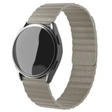 Strap-it® Xiaomi Watch S1 leren loop bandje (khaki) Strap-it® Xiaomi Watch S1 leren loop bandje (khaki)
