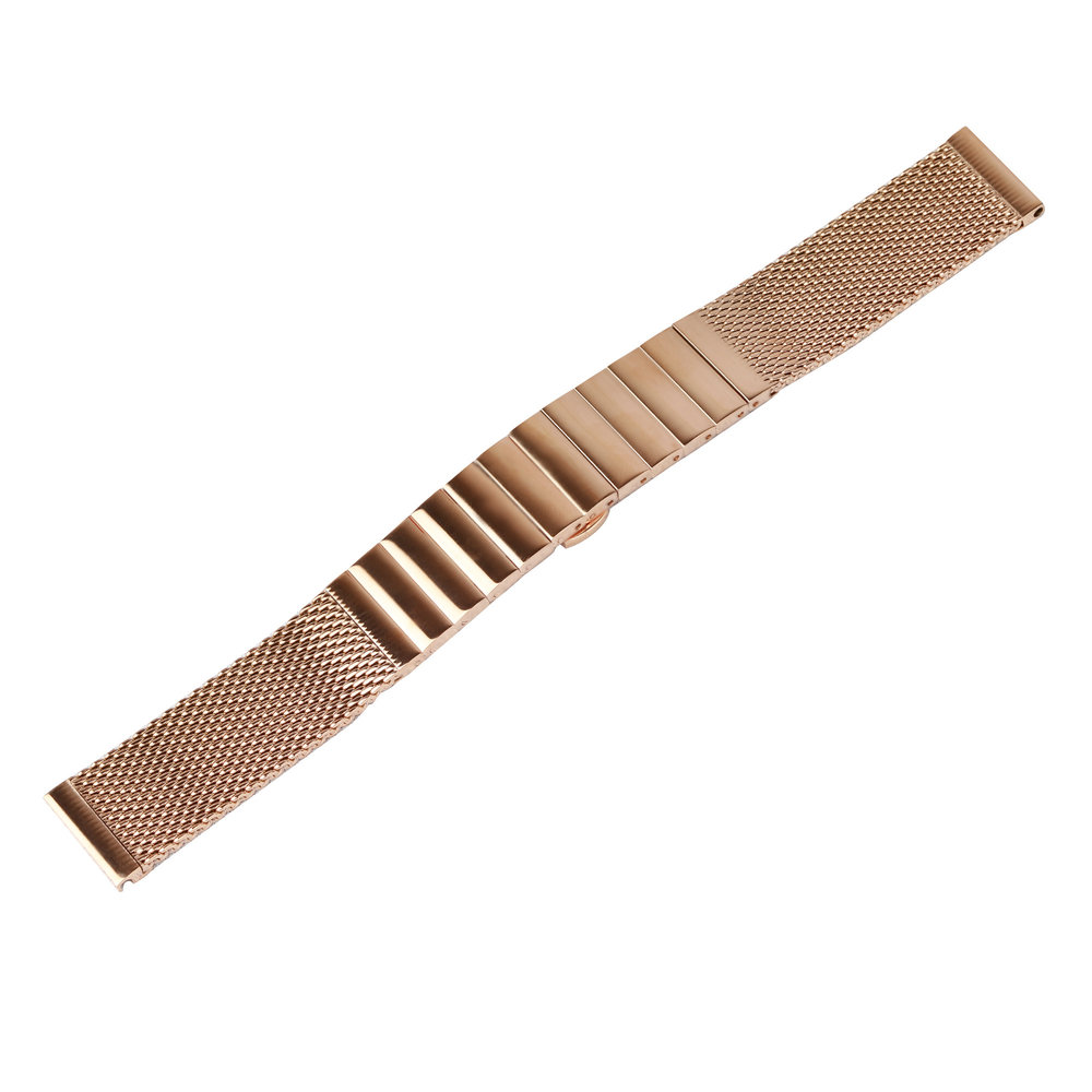 Strap-it® Strap-it Polar Grit X Pro stalen Milanese band (rosé goud)