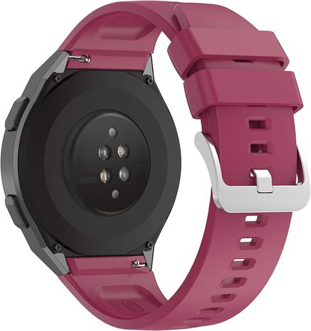 Strap-it® Strap-it Huawei Watch GT 2e siliconen bandje (bordeaux)