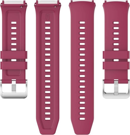 Strap-it® Strap-it Huawei Watch GT 2e siliconen bandje (bordeaux)