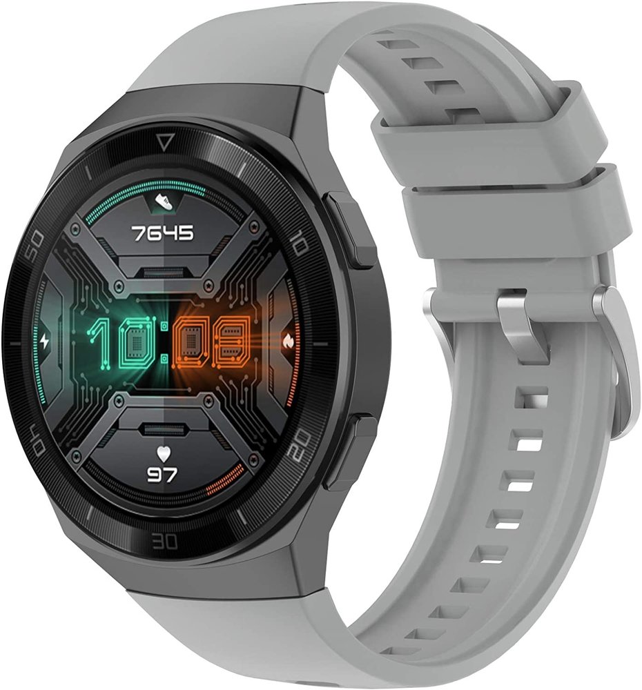 Strap-it® Strap-it Huawei Watch GT 2e siliconen bandje (grijs)