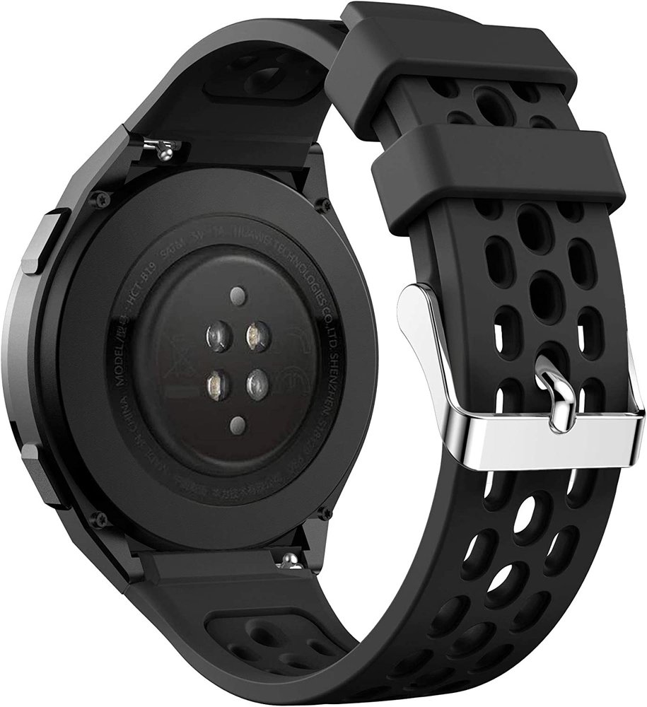 Strap-it® Strap-it Huawei Watch GT 2e silicone air band (zwart)