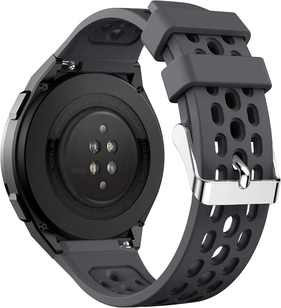 Strap-it® Strap-it Huawei Watch GT 2e silicone air band (donkergrijs)