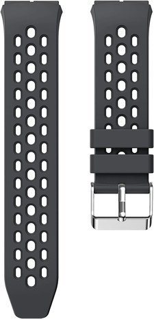 Strap-it® Strap-it Huawei Watch GT 2e silicone air band (donkergrijs)