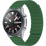 Strap-it® Samsung Galaxy Watch 3 45mm magnetisch siliconen bandje (groen)