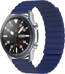 Strap-it® Strap-it Samsung Galaxy Watch 3 45mm magnetisch siliconen bandje (blauw)