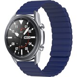 Strap-it® Samsung Galaxy Watch 3 45mm magnetisch siliconen bandje (blauw)