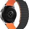 Strap-it® Strap-it Samsung Galaxy Watch 3 45mm magnetisch siliconen bandje (zwart/oranje) Strap-it® Strap-it Samsung Galaxy Watch 3 45mm magnetisch siliconen bandje (zwart/oranje)