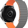 Strap-it® Strap-it Samsung Galaxy Watch 3 45mm magnetisch siliconen bandje (grijs/oranje) Strap-it® Strap-it Samsung Galaxy Watch 3 45mm magnetisch siliconen bandje (grijs/oranje)