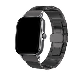 Strap-it® Xiaomi Amazfit GTS 2 stalen Milanese band (zwart)