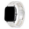Strap-it® Strap-it Amazfit GTS 3 keramiek stalen band (wit/goud) Strap-it® Strap-it Amazfit GTS 3 keramiek stalen band (wit/goud)