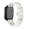 Strap-it® Strap-it Amazfit GTS 3 keramiek stalen band (wit/goud) Strap-it® Strap-it Amazfit GTS 3 keramiek stalen band (wit/goud)
