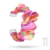 Strap-it® Fossil Gen 6 (42mm) Scrunchie bandje (kleurrijk)