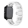 Strap-it® Strap-it Xiaomi Amazfit GTS 2 keramiek stalen band (wit/zilver) Strap-it® Strap-it Xiaomi Amazfit GTS 2 keramiek stalen band (wit/zilver)
