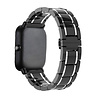 Strap-it® Strap-it Xiaomi Amazfit GTS keramiek stalen band (zwart/zilver) Strap-it® Strap-it Xiaomi Amazfit GTS keramiek stalen band (zwart/zilver)