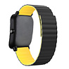 Strap-it® Strap-it Amazfit Bip magnetisch siliconen bandje (zwart/geel) Strap-it® Strap-it Amazfit Bip magnetisch siliconen bandje (zwart/geel)
