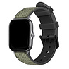 Strap-it® Strap-it Amazfit GTS 3 nylon hybrid bandje (groen) Strap-it® Strap-it Amazfit GTS 3 nylon hybrid bandje (groen)