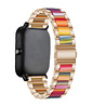 Strap-it® Strap-it Amazfit GTS 3 stalen resin band (rosé goud/kleurrijk) Strap-it® Strap-it Amazfit GTS 3 stalen resin band (rosé goud/kleurrijk)