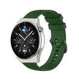 Strap-it® Huawei Watch GT 3 Pro 46mm Luxe Siliconen bandje (legergroen)