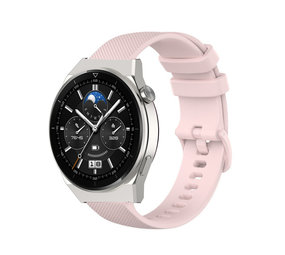 Strap-it® Huawei Watch GT 3 Pro 46mm Luxe Siliconen bandje (roze)