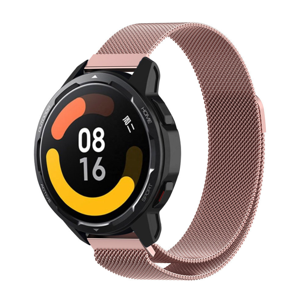 Strap-it® Strap-it Xiaomi Watch S1 Milanese band (roze)