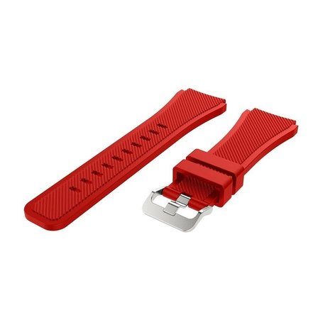 Strap-it® Strap-it Polar Ignite 2 twill siliconen band (rood)