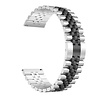 Strap-it® Strap-it Xiaomi Amazfit GTS Jubilee stalen band (zilver/zwart) Strap-it® Strap-it Xiaomi Amazfit GTS Jubilee stalen band (zilver/zwart)