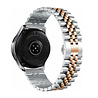 Strap-it® Strap-it Xiaomi Amazfit GTS Jubilee stalen band (zilver/rosé goud) Strap-it® Strap-it Xiaomi Amazfit GTS Jubilee stalen band (zilver/rosé goud)