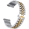 Strap-it® Strap-it Amazfit GTS 2 Jubilee stalen band (zilver/goud) Strap-it® Strap-it Amazfit GTS 2 Jubilee stalen band (zilver/goud)