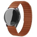Strap-it® Honor Magic Watch 2 leren loop bandje (bruin)