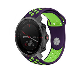 Strap-it® Polar Grit X Pro sport band (paars/groen)