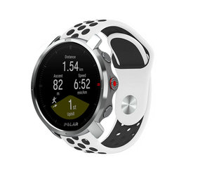 Strap-it® Polar Grit X sport band (wit/zwart) Strap-it® Polar Grit X sport band (wit/zwart)