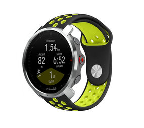 Strap-it® Polar Grit X sport band (zwart/geel)