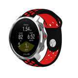 Strap-it® Polar Grit X sport band (zwart/rood)