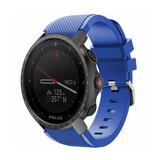 Strap-it® Polar Grit X Pro twill siliconen band (blauw)
