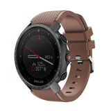 Strap-it® Polar Grit X Pro twill siliconen band (koffiebruin)