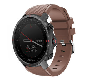 Strap-it® Polar Grit X Pro twill siliconen band (koffiebruin)