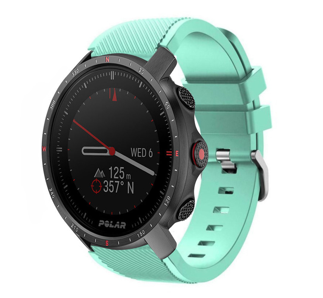 Strap-it® Strap-it Polar Grit X Pro twill siliconen band (aqua)