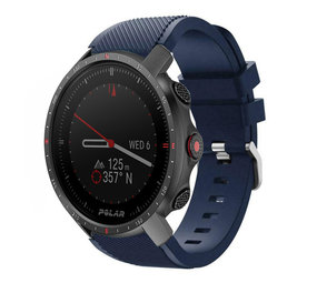 Strap-it® Polar Grit X Pro twill siliconen band (donkerblauw)