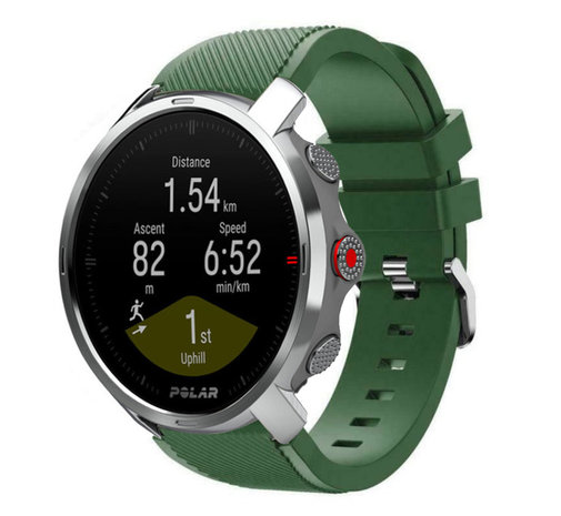 Strap-it® Strap-it Polar Grit X twill siliconen band (legergroen)