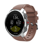 Strap-it® Polar Grit X twill siliconen band (koffiebruin)