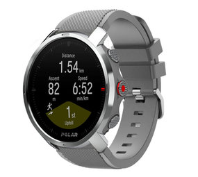 Strap-it® Polar Grit X twill siliconen band (grijs)