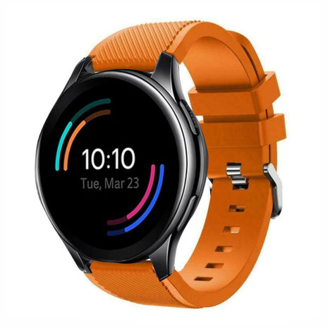 Strap-it® Strap-it OnePlus Watch siliconen band (oranje)
