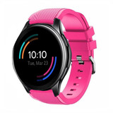 Strap-it® OnePlus Watch siliconen band (knalroze)
