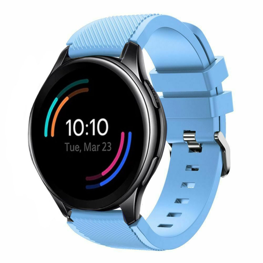 Strap-it® Strap-it OnePlus Watch siliconen band (zand blauw)