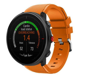 Strap-it® Polar Vantage M twill siliconen band (oranje)