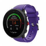 Strap-it® Polar Vantage M twill siliconen band (paars)