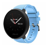 Strap-it® Polar Ignite 2 twill siliconen band (zand blauw)