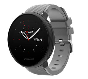 Strap-it® Polar Ignite 2 twill siliconen band (grijs)