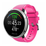 Strap-it® Polar Ignite twill siliconen band (knalroze)